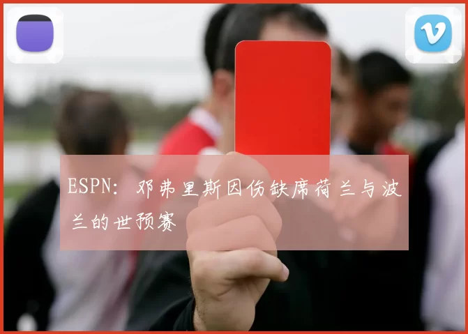 ESPN：邓弗里斯因伤缺席荷兰与波兰的世预赛