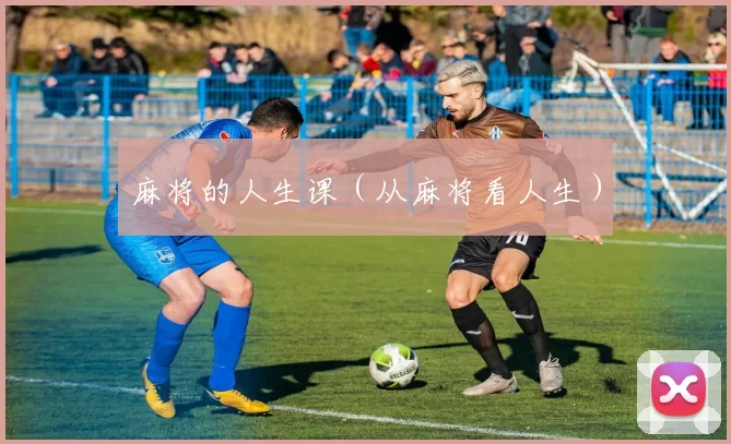 麻将的人生课（从麻将看人生）